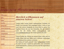 Tablet Screenshot of historische-musikinstrumente.de